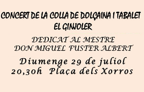 Concert de la Colla el Ginjoler Concert de la Colla el Ginjoler